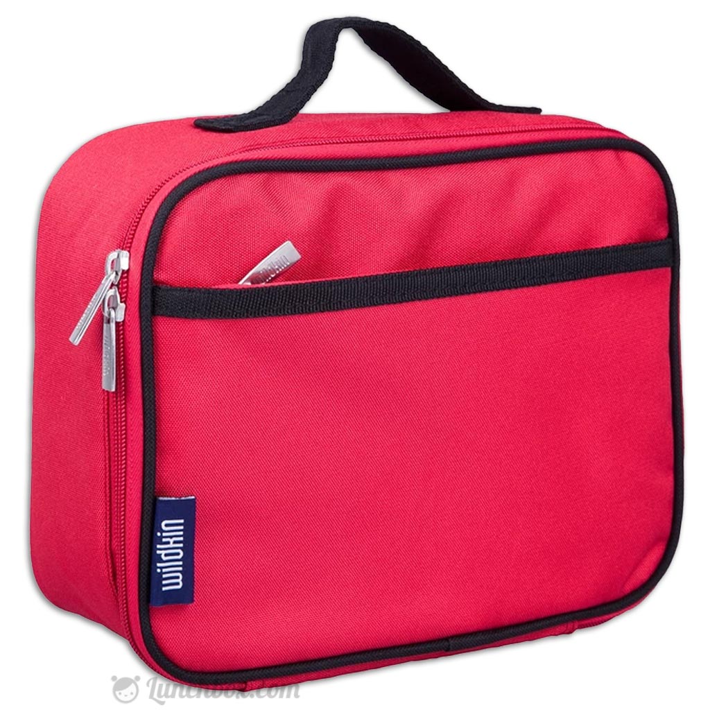 red and black lunch box