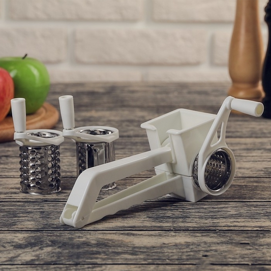 Tabletop Drum Grater 3 in 1 multi purpose rotary grater – Raines