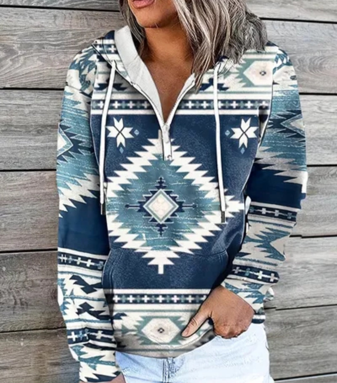 Geometric Hoodie (Light weight)