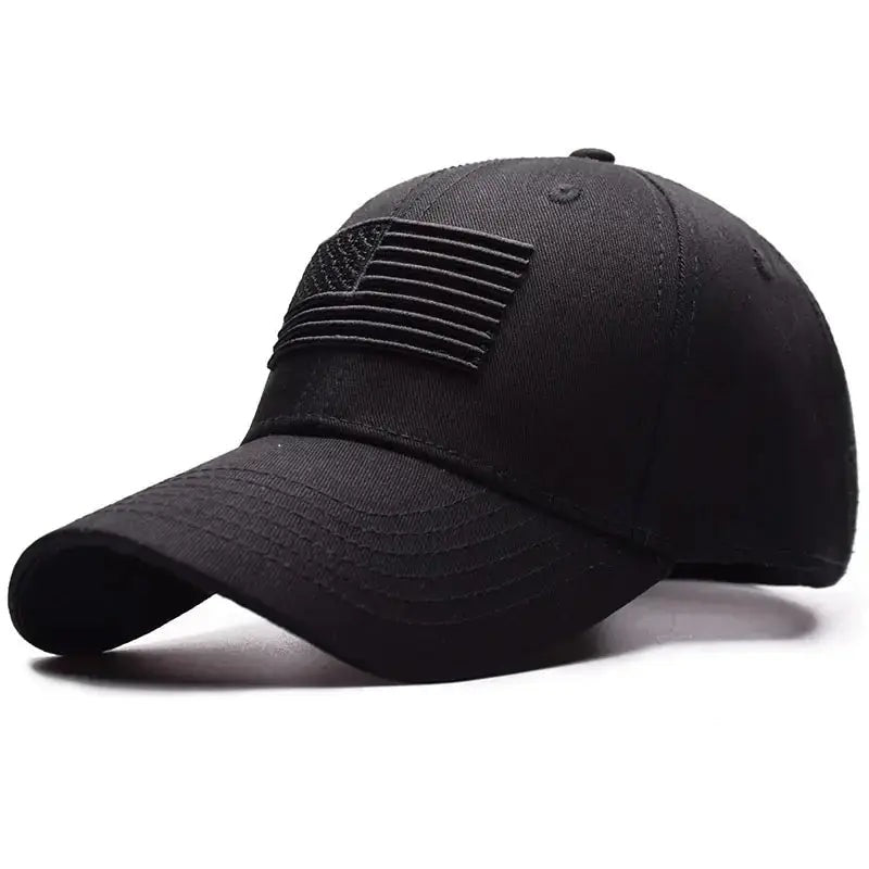 Men's Black Tactical Baseball Cap.