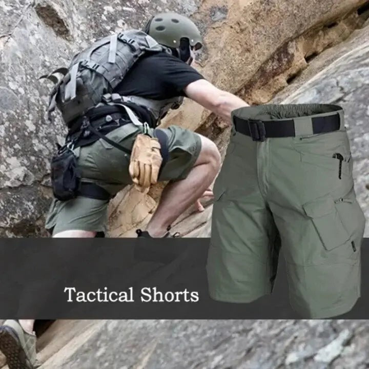 Men's Waterproof Tactical Cargo Shorts.