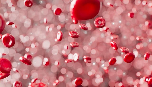 Red and white blood cells