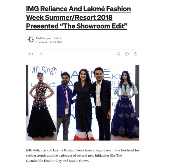 IMG RELAINCE LAKME FASHION WEEK EKADI LABEL ALERT