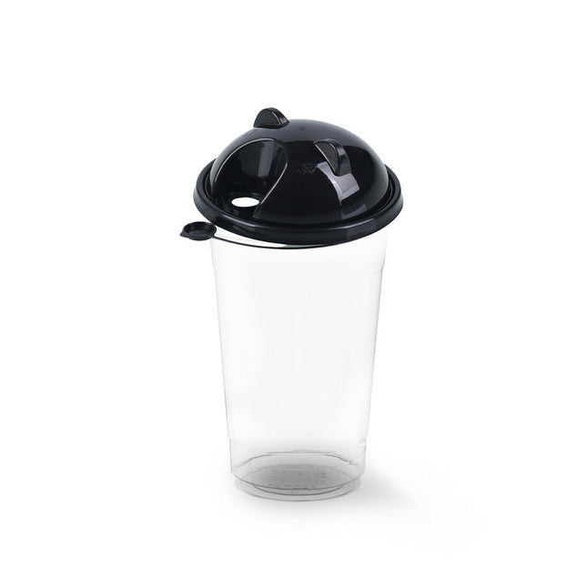 Plastic Slim Soft Cup only 22oz. (700ml) 50pcs. 90mm lid for Milk