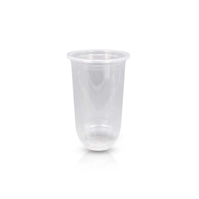 Plastic Slim Soft Cup only 22oz. (700ml) 50pcs. 90mm lid for Milk tea  (sealable) and Juices PP clear