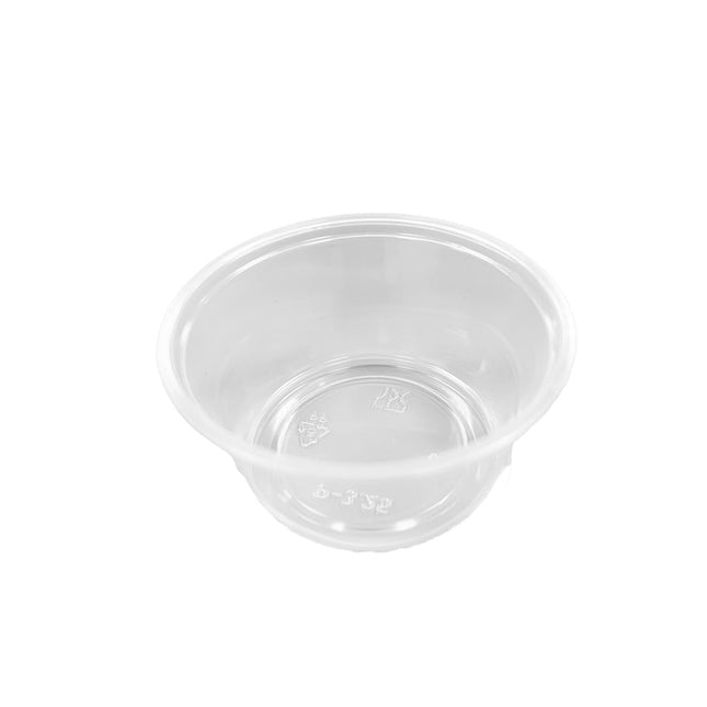 Choice 4 oz. Clear Plastic Souffle Cup / Portion Cup - 2500/Case