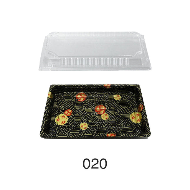 9.25 x 4.125 x 1.75  PLA Sushi Tray (w/ Lid) 400 per case – Green Safe  Products