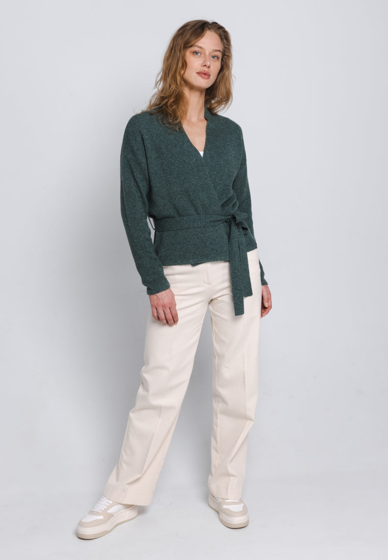 SOFT WRAP CARDIGAN | Sage