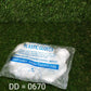 0670 Plastic Transparent Disposable Clear Gloves (White) (100Pc) 