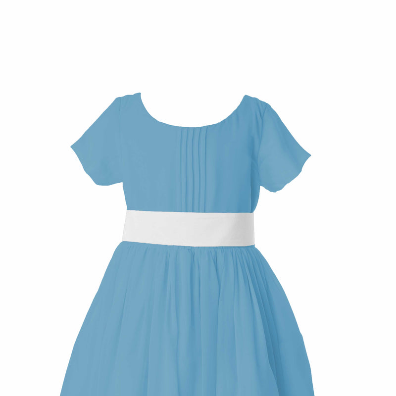 powder blue flower girl dresses