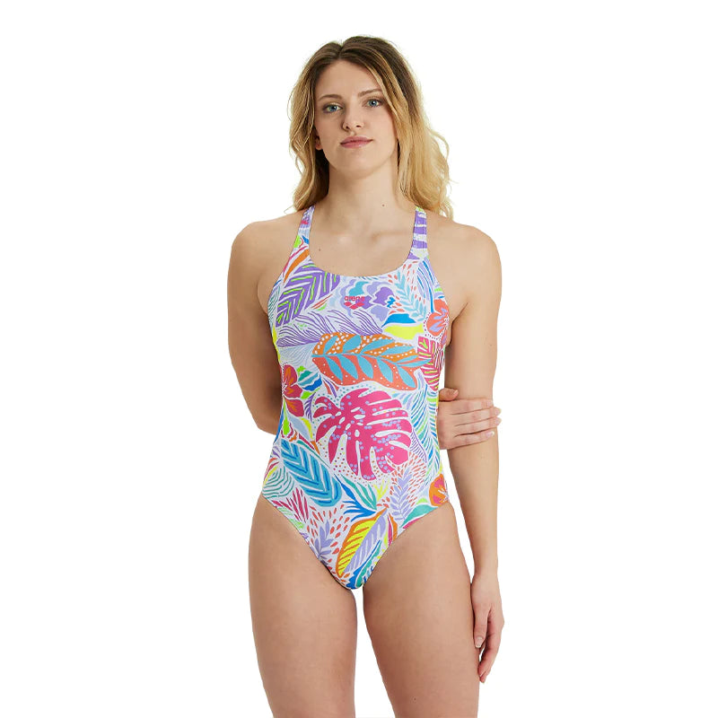 Buy arena Women's Lightdrop Back Marbled One Piece | Women's Swimsuits