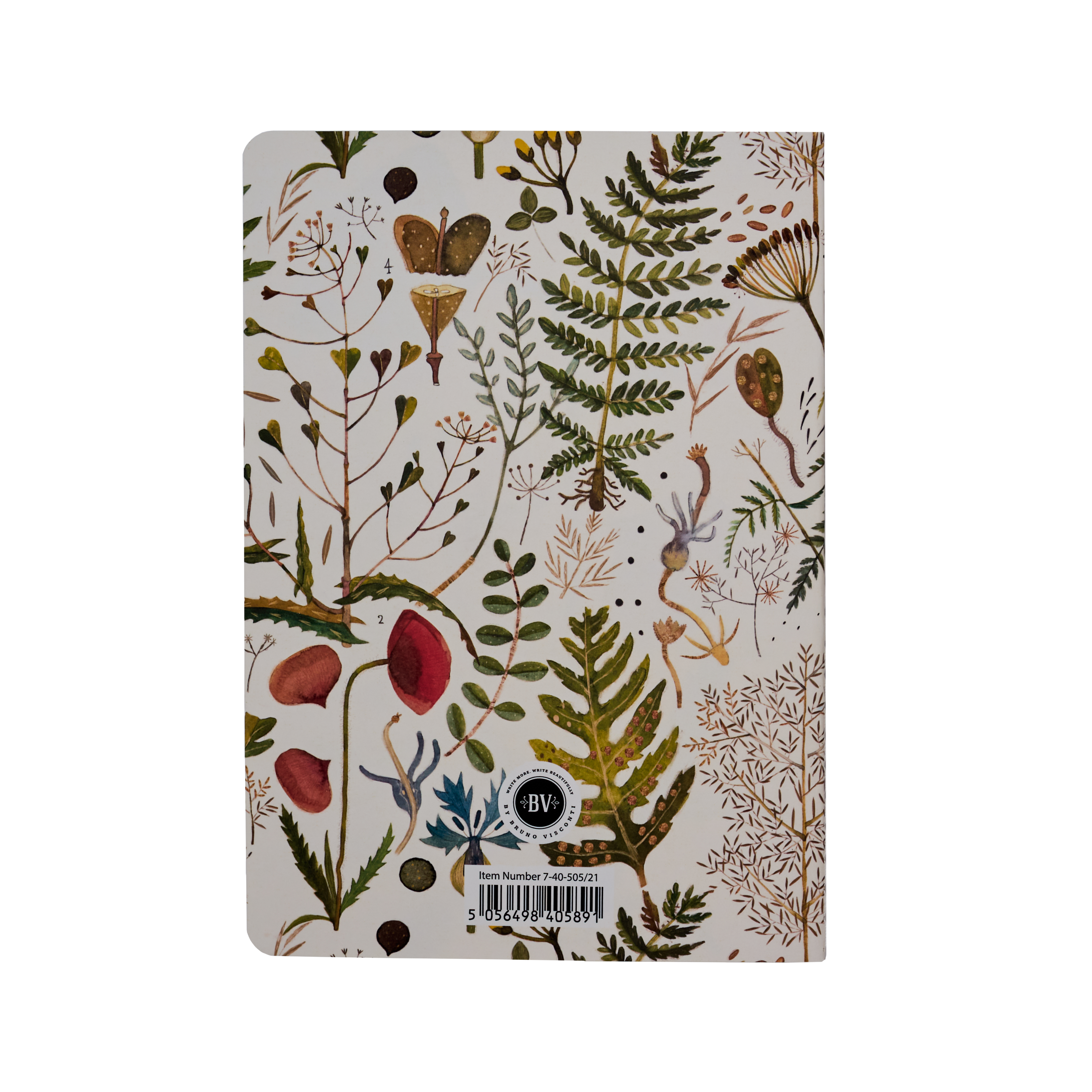 Greens and Flowers Notebook
