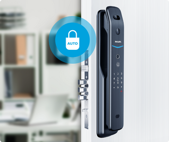 The fully automatic mortise employed by Philips DDL709-FVP-7HWS allows you to push to unlock the door after successful verification by fingerprint or PIN code. Without any extra actions, the bolts will spontaneously retract. In case the lock is not properly engaged, it will give an alert to remind you of the door lock status.