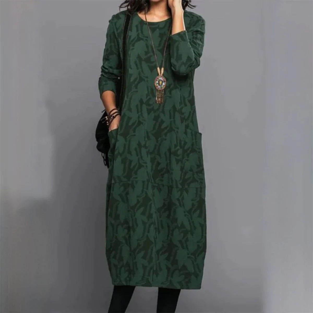 Plata gráfico Aplicar Eva Janssen® - Green Stylish Dress – Elle&Vire