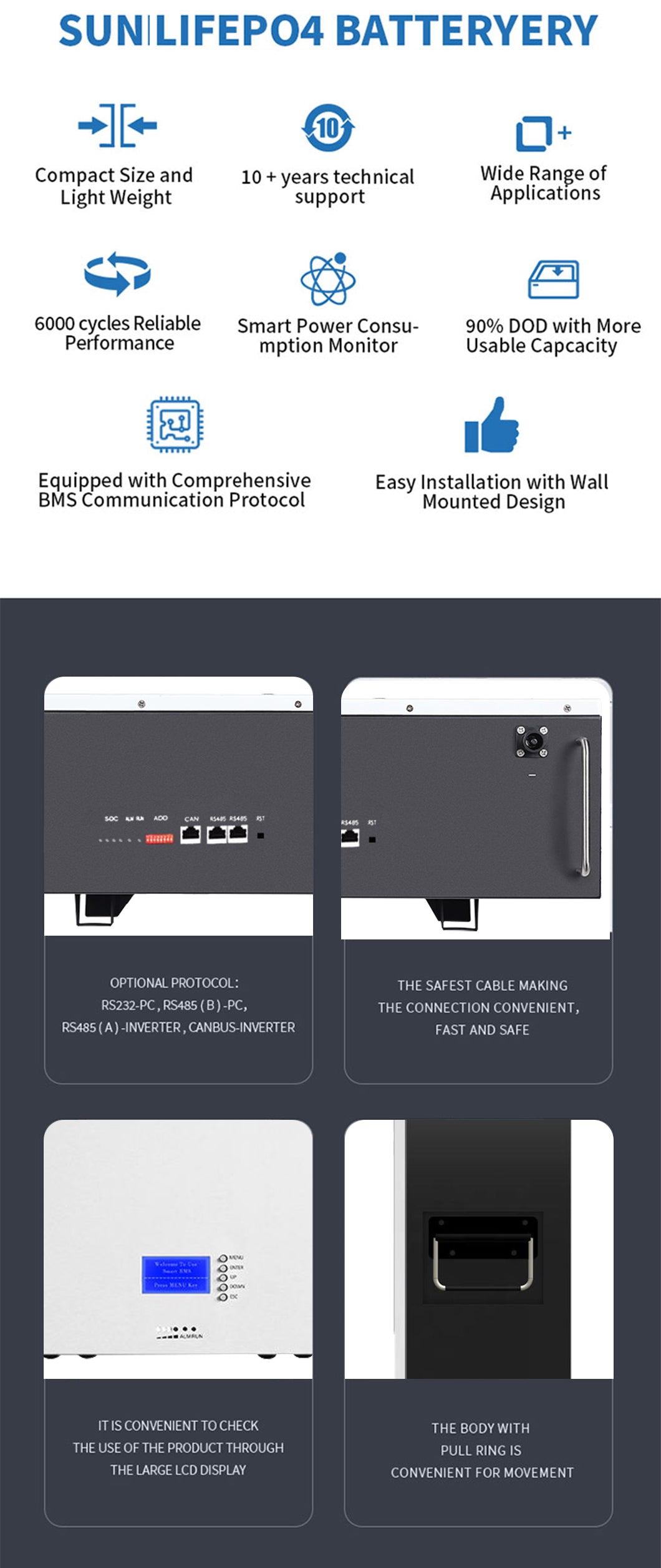 4.8kwh Lithium Ion Batteries