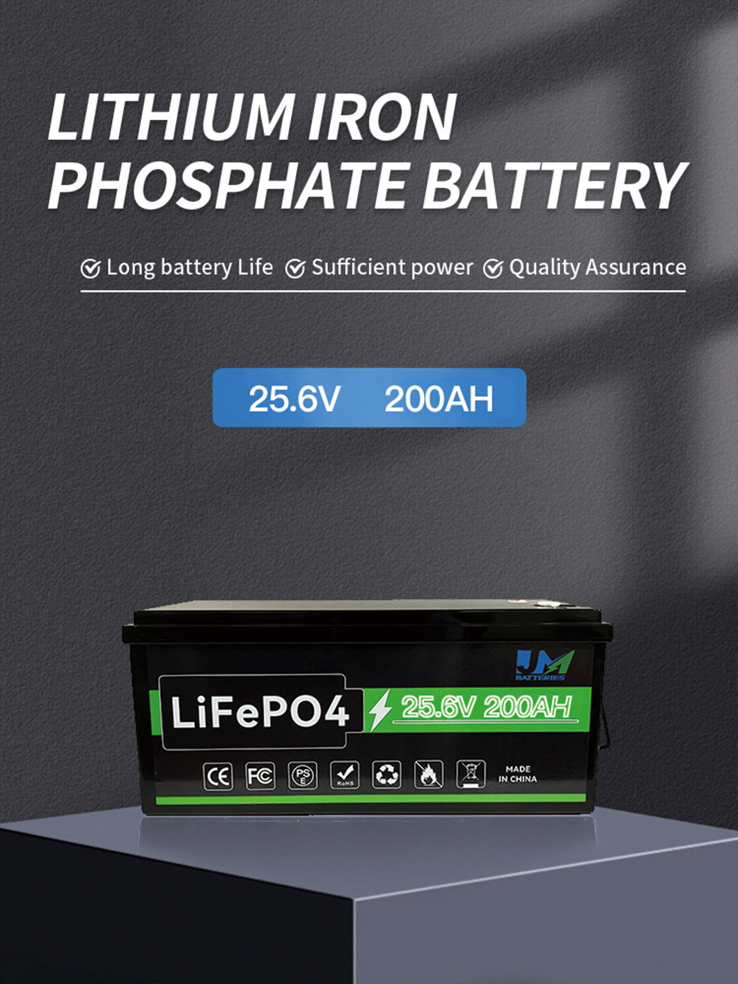 25.6V 200AH Lithium Ion Batteries