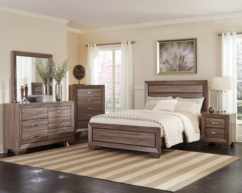 Kauffman Transitional Washed Taupe Eastern King Four-Piece Set