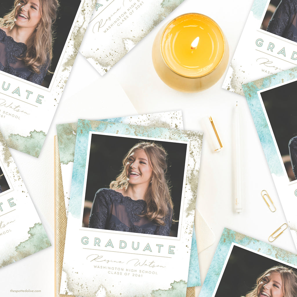 Ethereal Graduation Announcement by The Spotted Olive