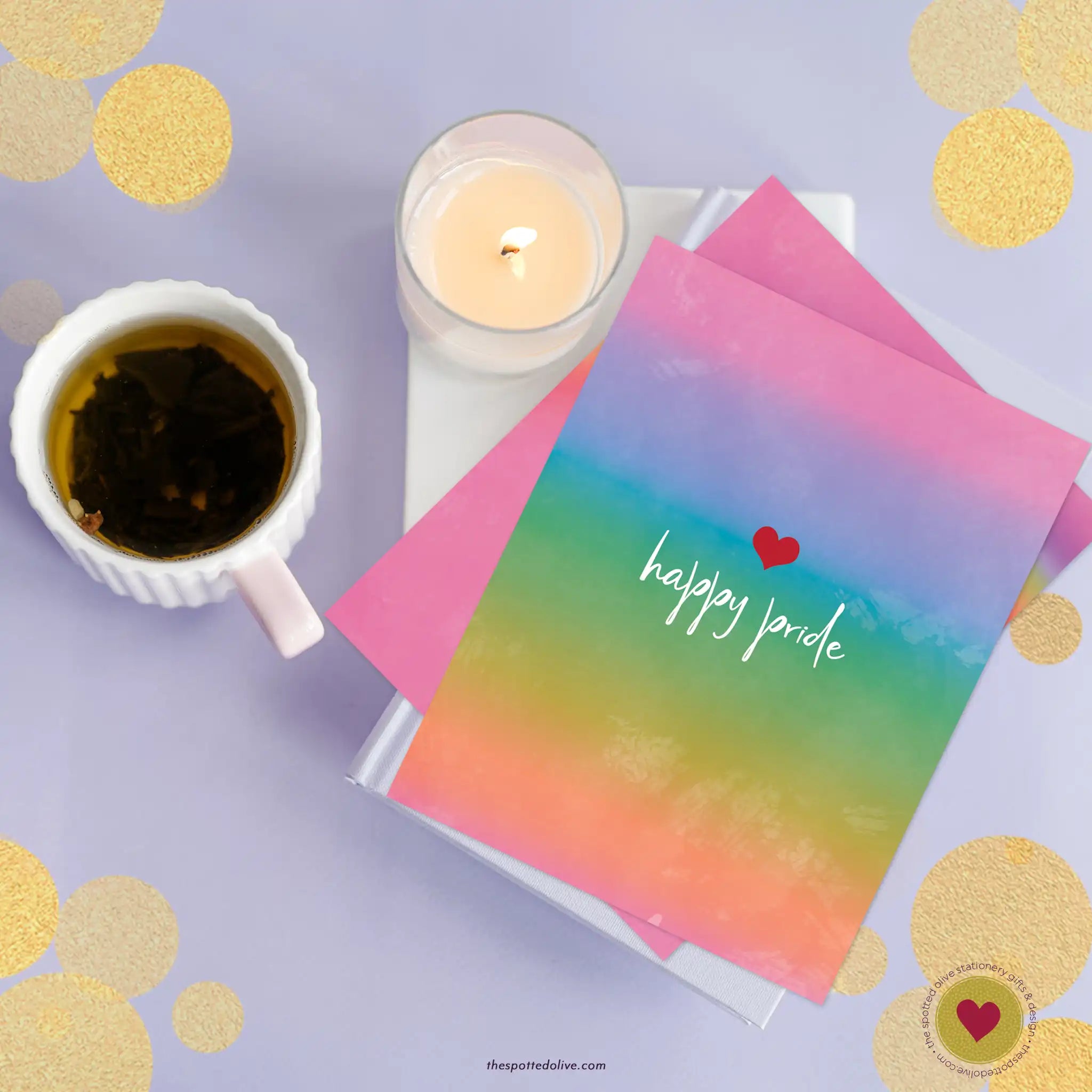 Free Happy Pride Card Printable by The Spotted Olive
