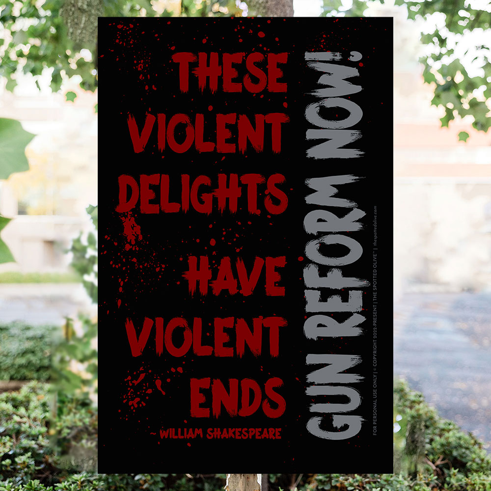 Violent Delights Poster in Scene
