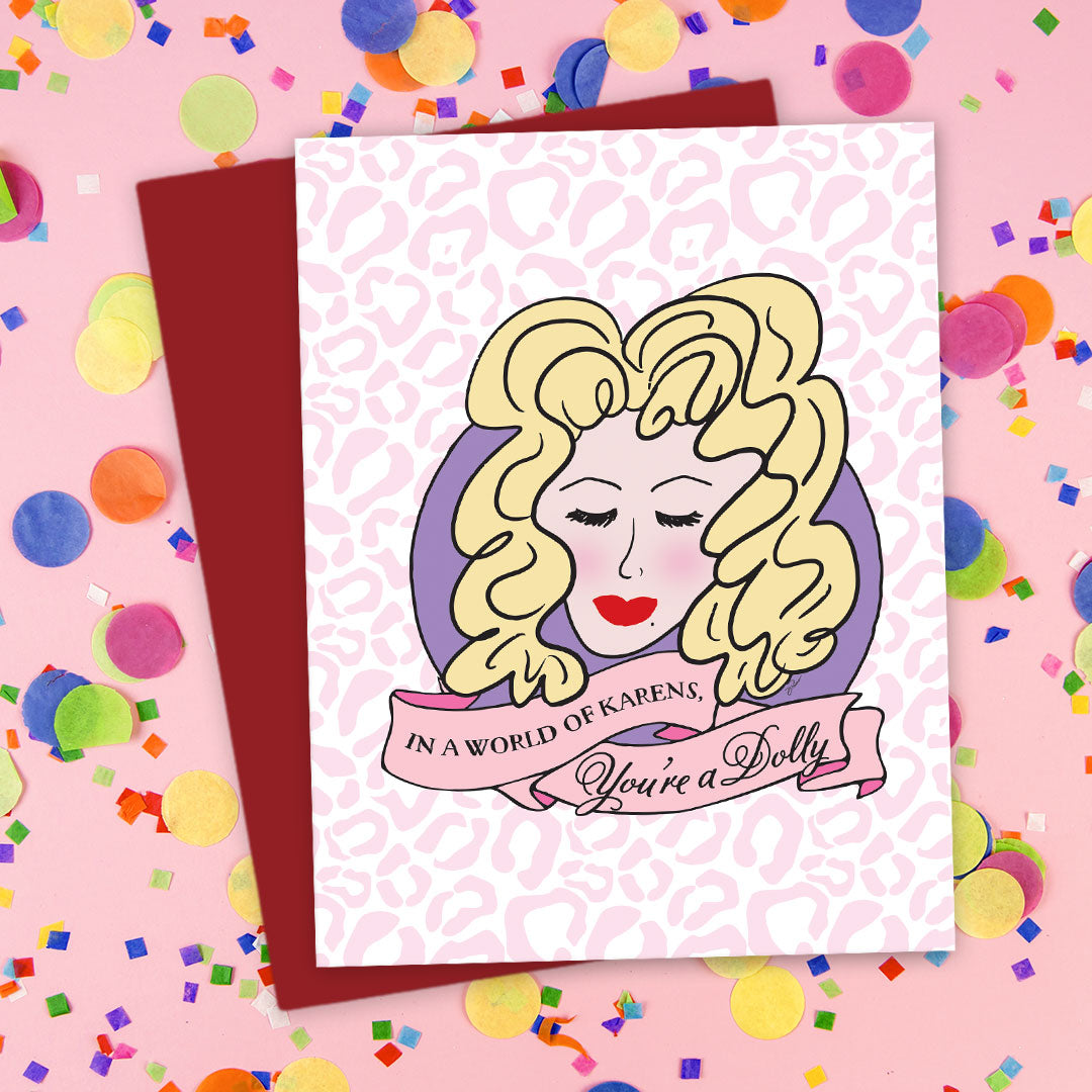 You're A Dolly Galentine's Day Card by The Spotted Olive