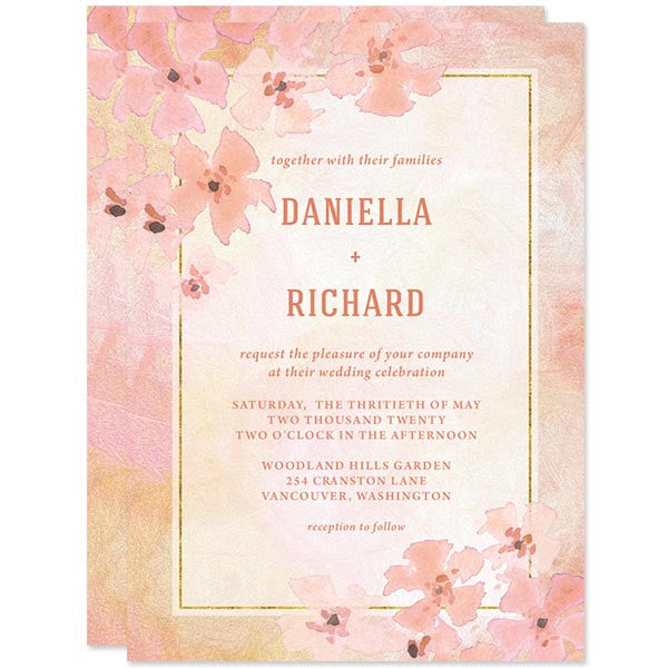 download peach background for wedding invitation