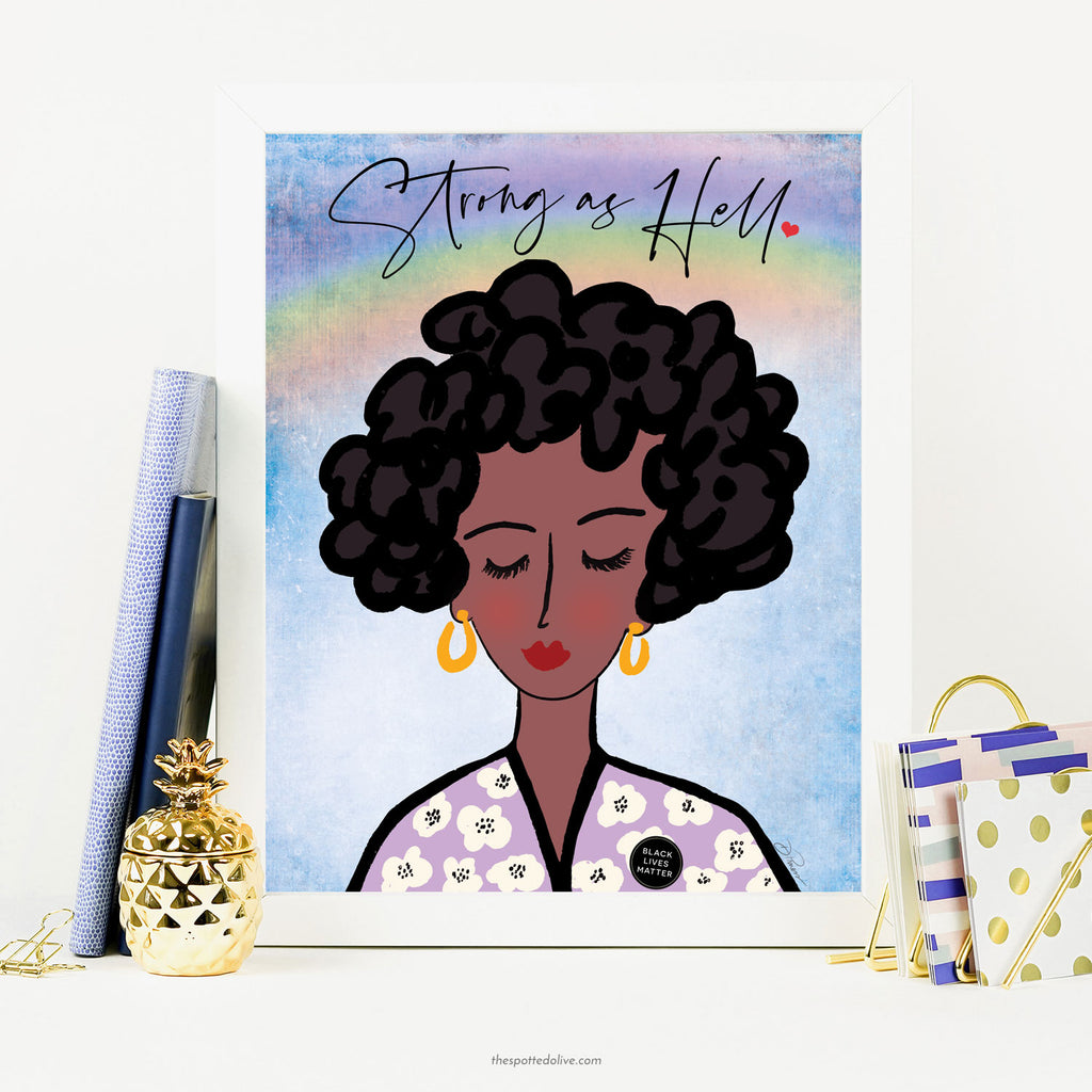 Strong As Hell Printable Art Download