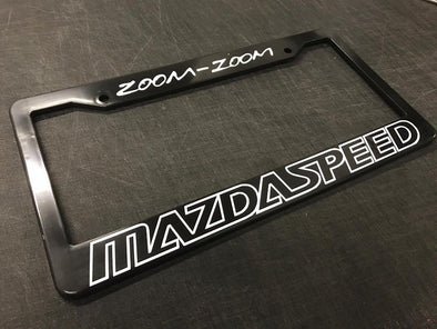 mazda zoom zoom license plate frame