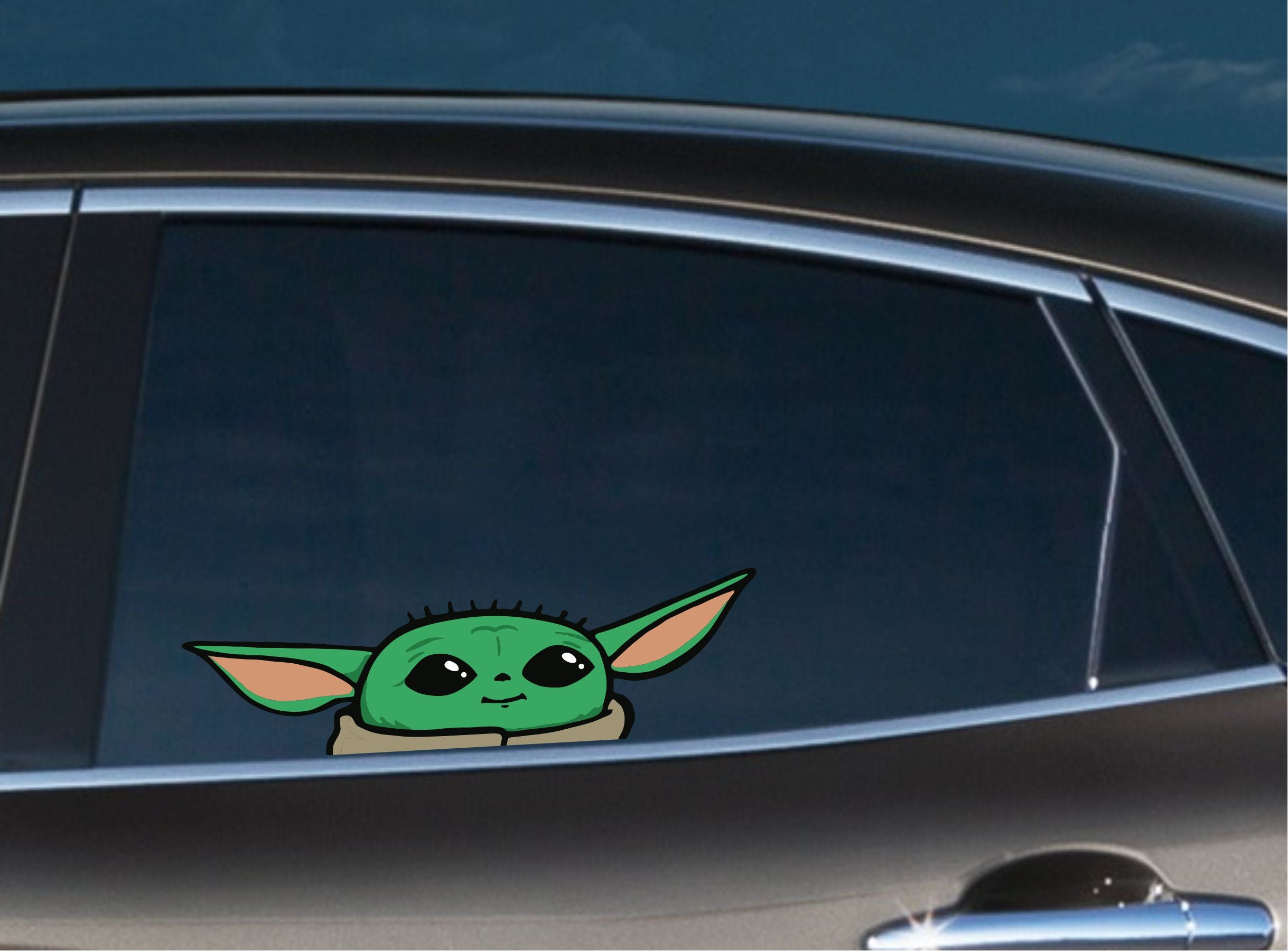 yoda car decal