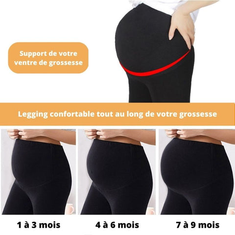 Pantalon yoga grossesse et post-grossesse - noir, Vêtements de grossesse