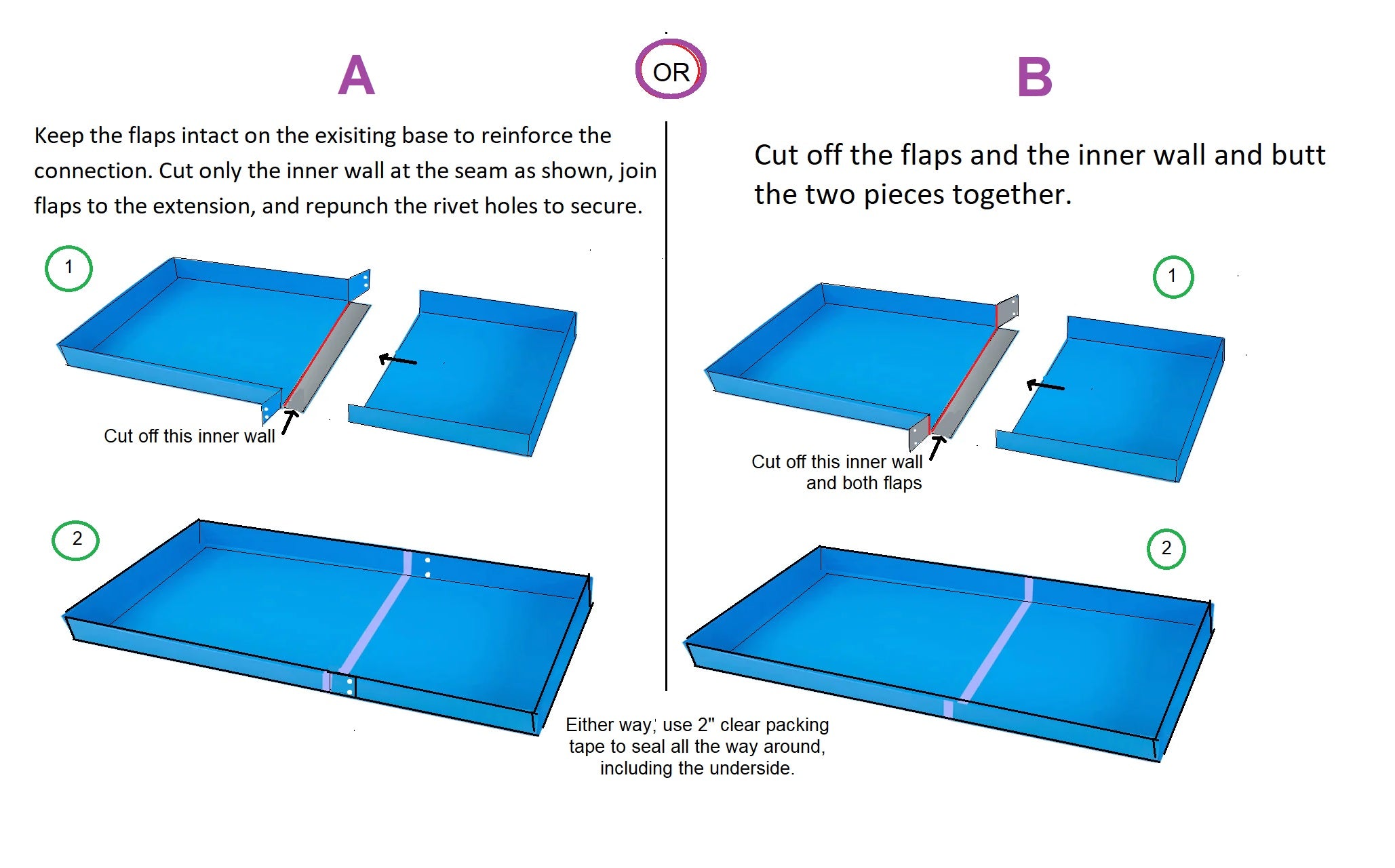 Cage Extension Directions