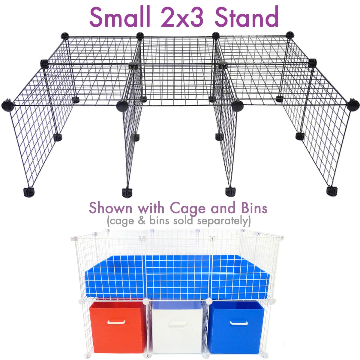 Cage Cubby Bin Set - Small