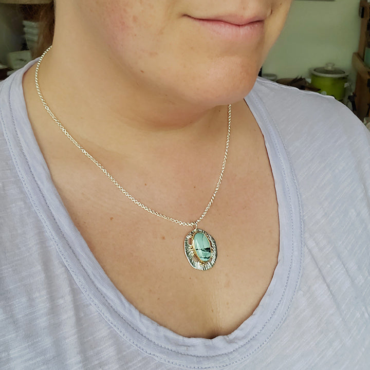 Reef Necklace Mystic Sage Turquoise