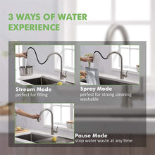 Kitchen Sink Faucet, Kitchen Faucet Stainless Steel with Pull Down Sprayer
