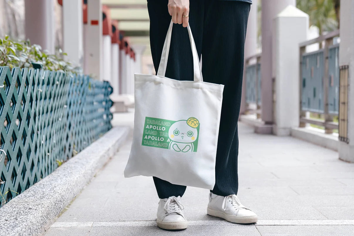 Apollo Green Canvas Tote Bag Tadaland