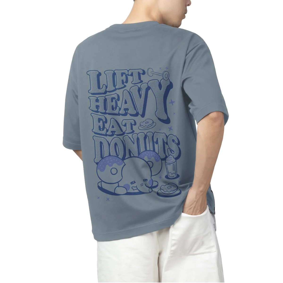 Hoola Lift Heavy Eat Donuts Tadaland Shirt Design