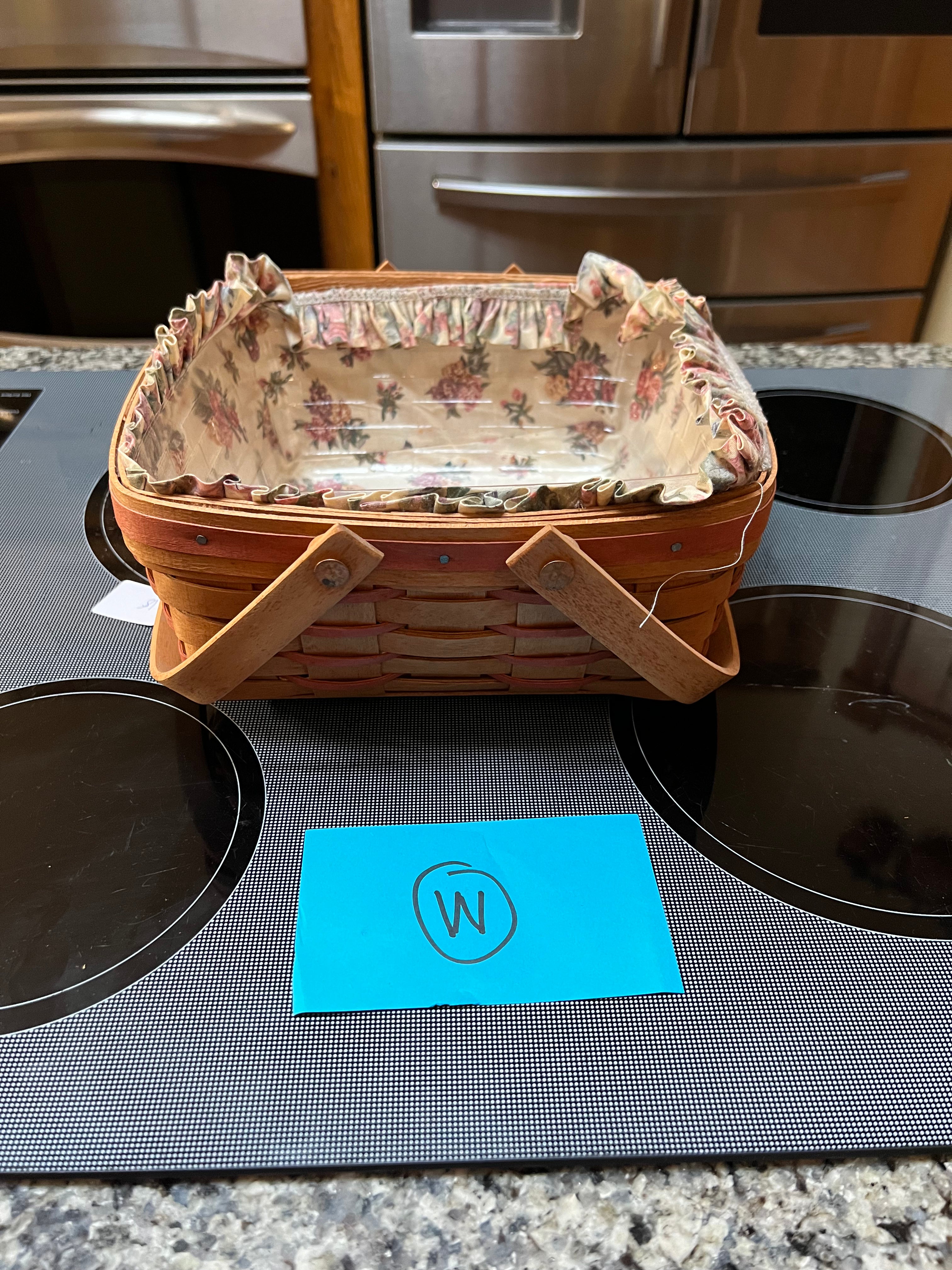 Longaberger 1991 Mother’s Day Basket with Liner and Protector