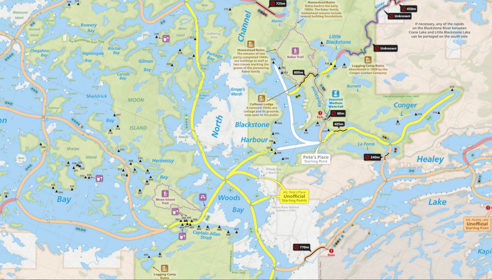 massasauga provincial park map Unlostify Massasauga Outdoors Oriented massasauga provincial park map