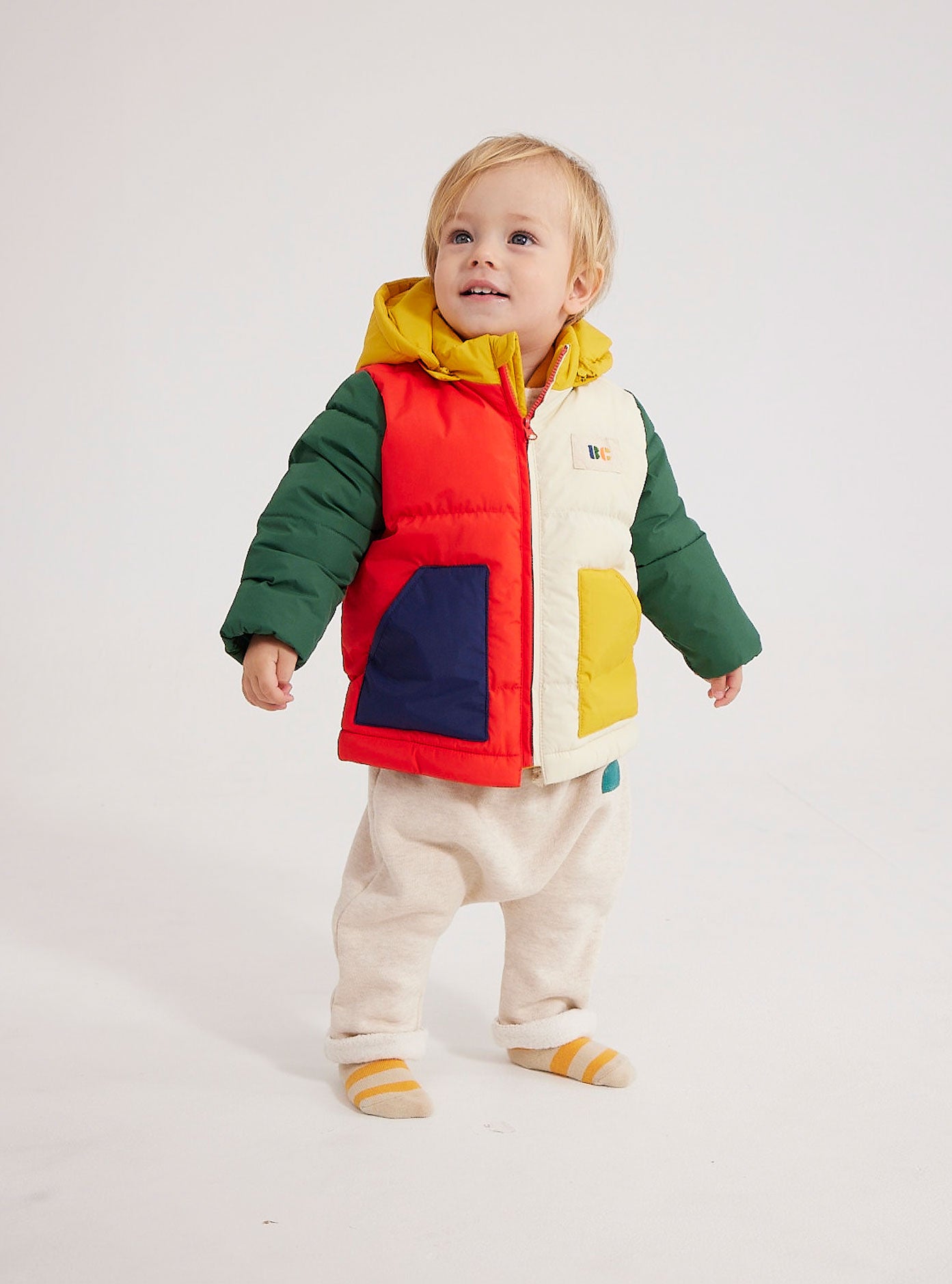 Baby Green Tree all over hooded anorak – Bobo Choses