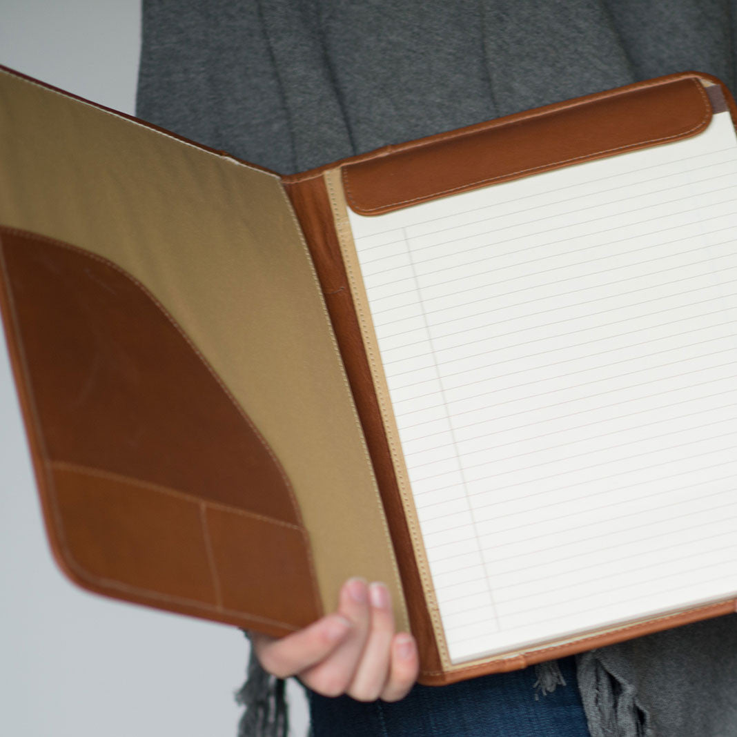 Letter Size Leather Writing Portfolio Calvin Mitchell Co