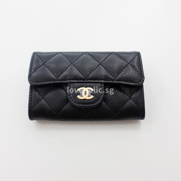 Chanel-Classic-Card-Holder-Black-Caviar-Gold-Hardware-1646 – loveholic