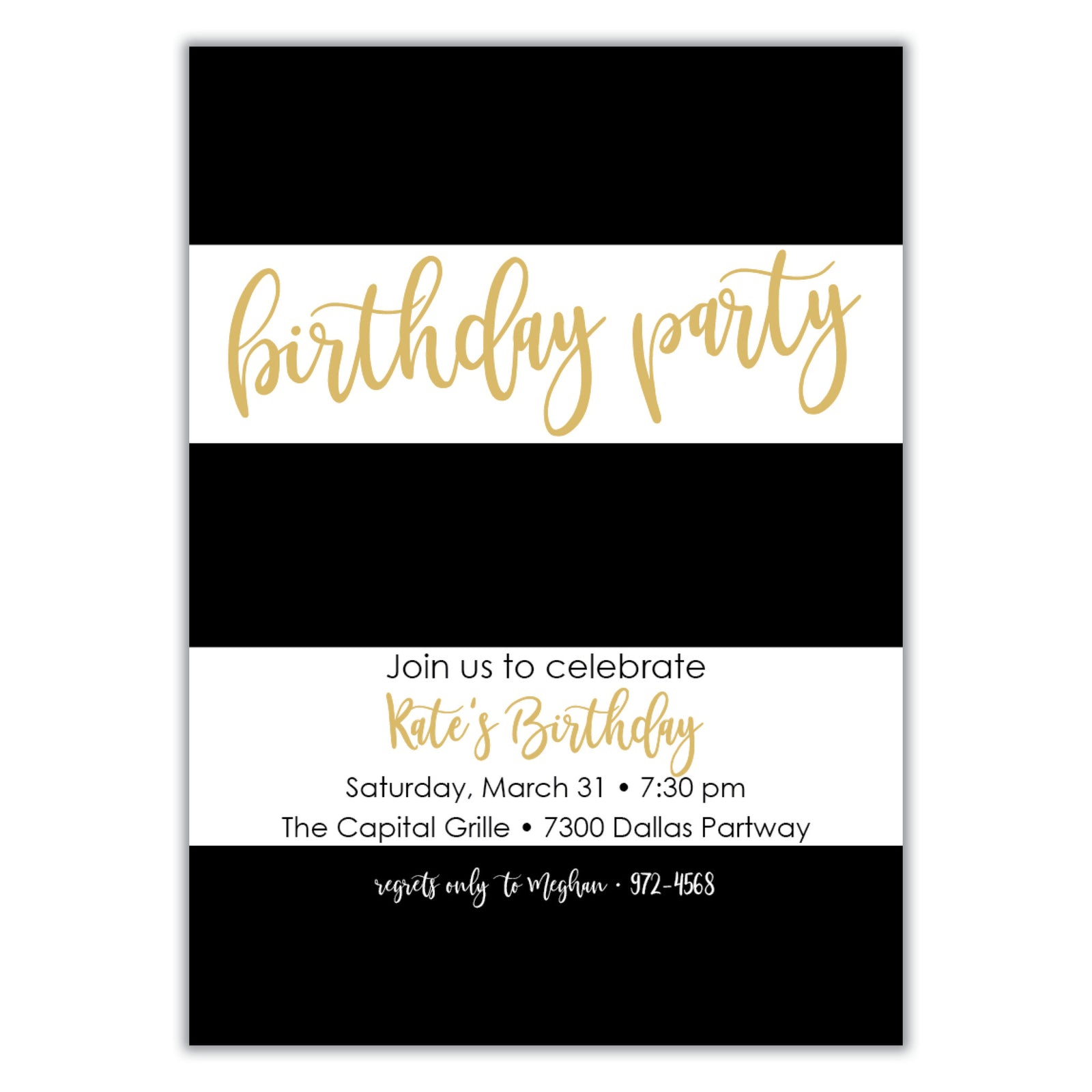 Adult Birthday Invitations - Brown Paper Studios