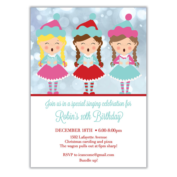 Caroling Party Invitation Wording 1