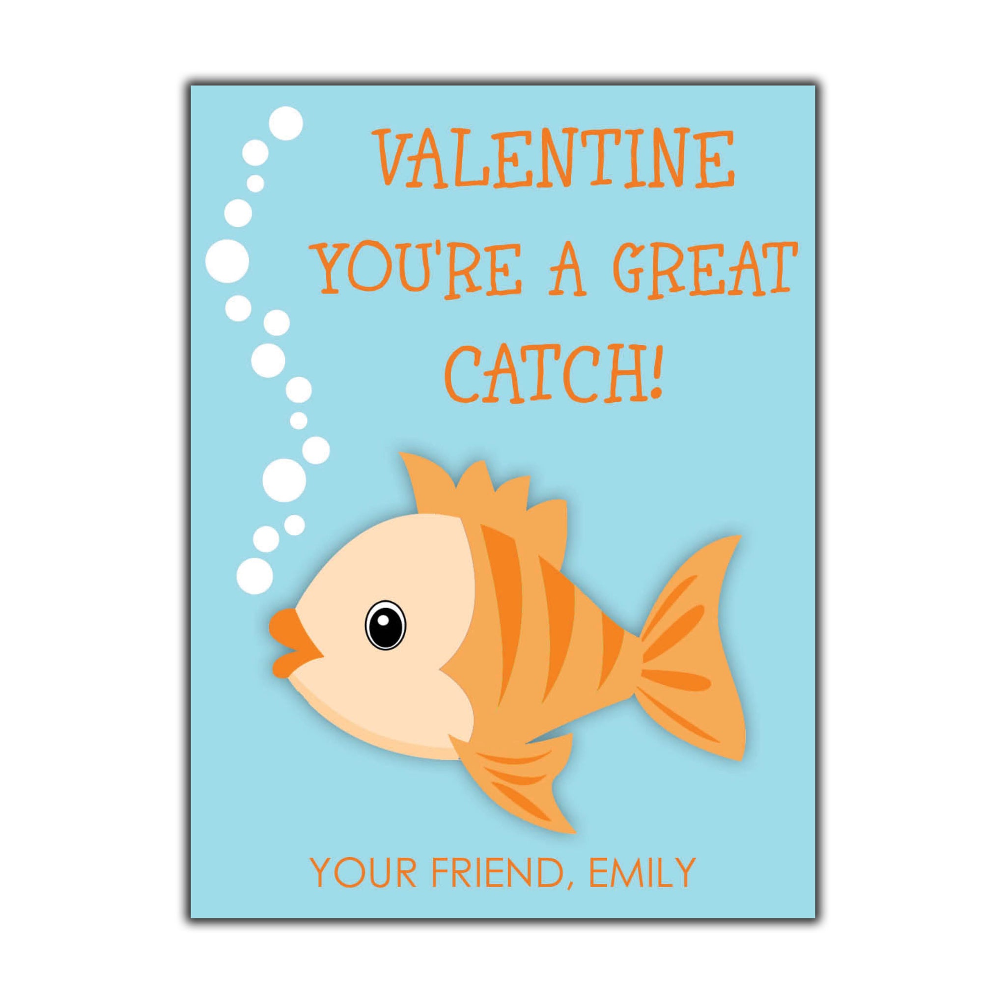 goldfish valentine cards