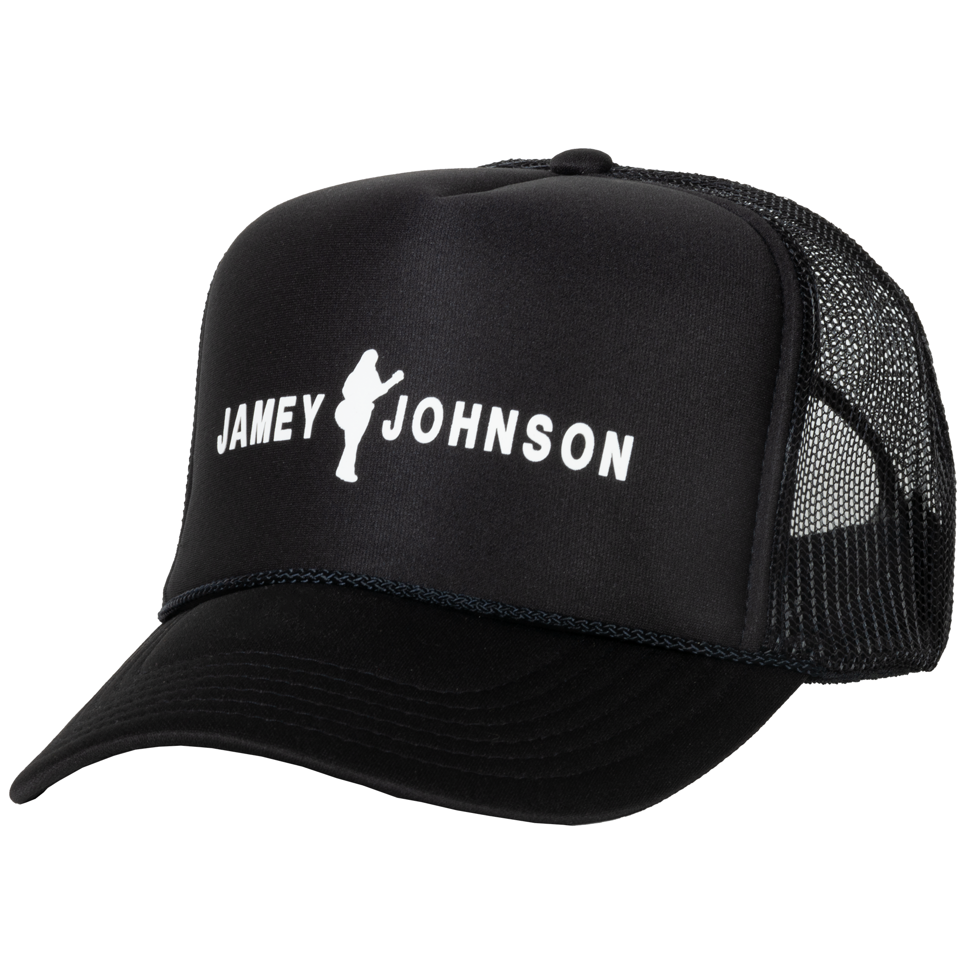 Jamey Johnson Black Mesh Logo Cap