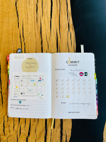 30 day challenges in my 2024 planner