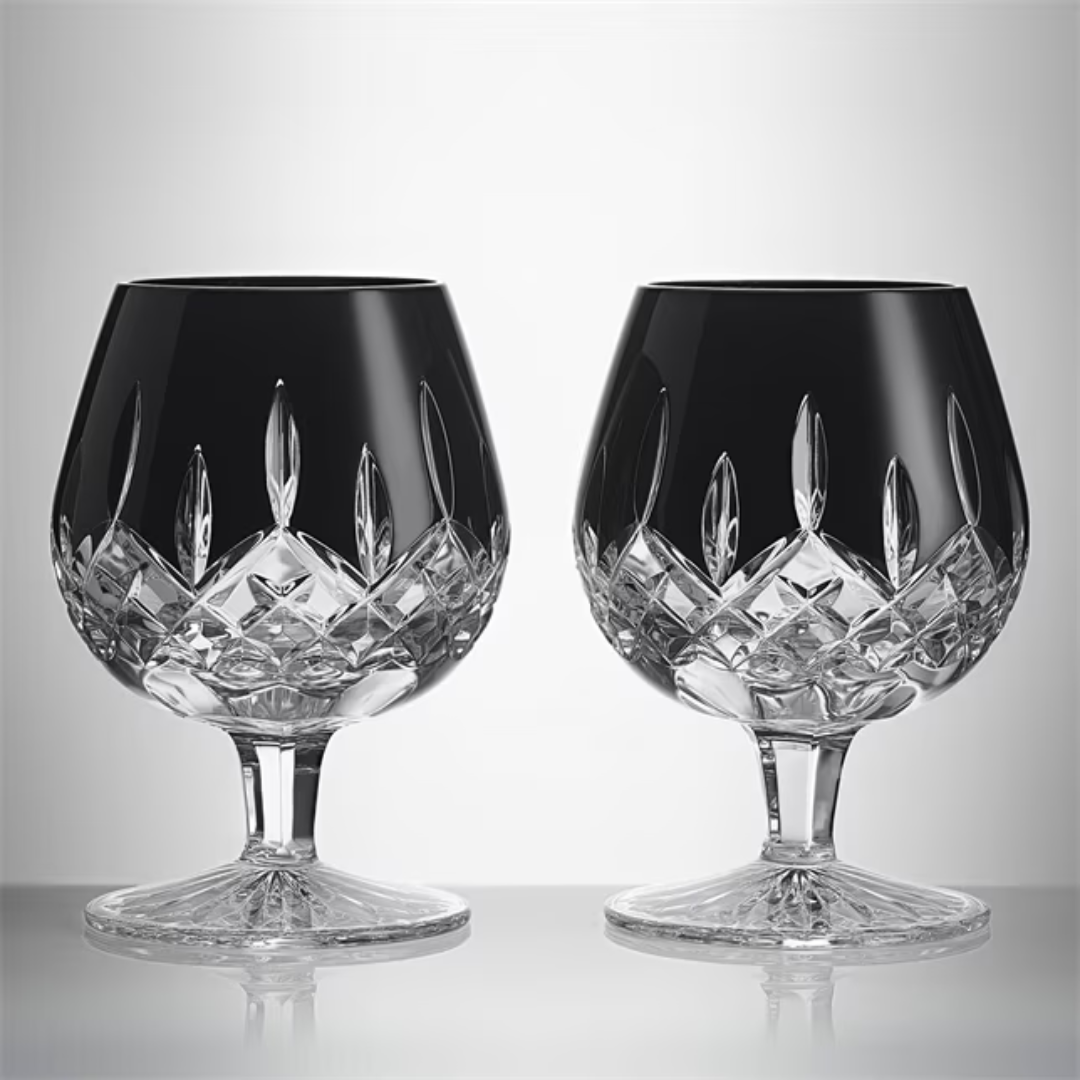 Waterford Crystal Lismore Brandy Decanter and Glasses Set- 3