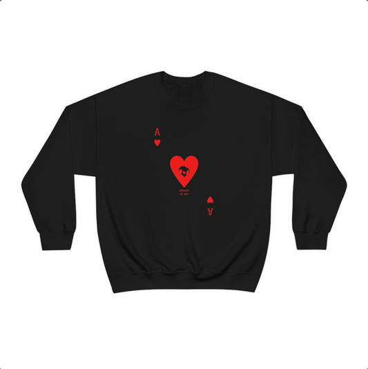 Remark Valentine's Day Ace of Hearts Crewneck Sweatshirt