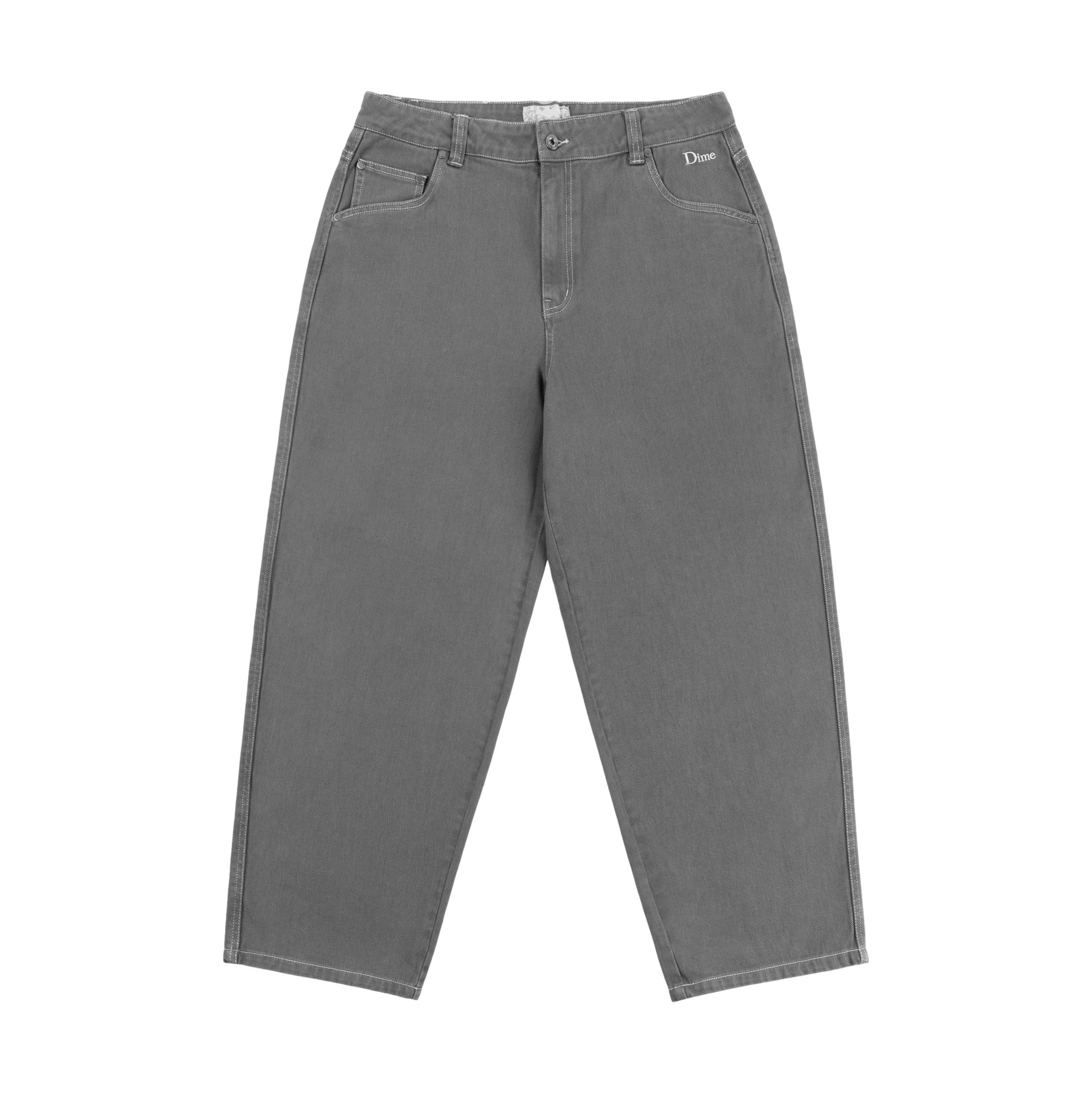 Dime Baggy Denim Pants Dark Gray