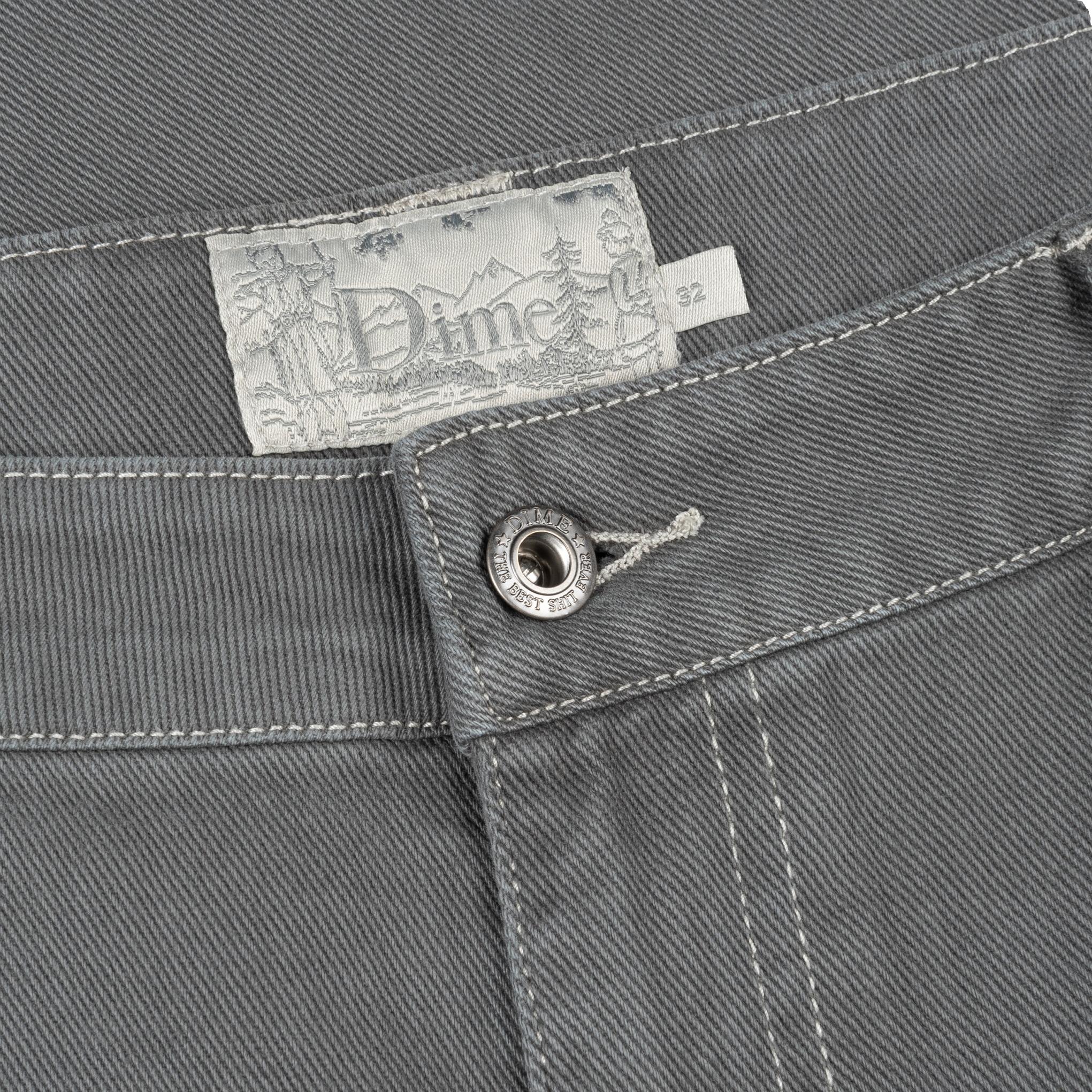 Dime Baggy Denim Pants Dark Gray